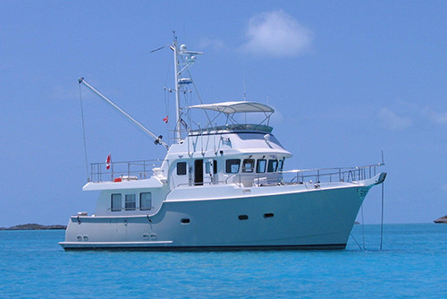 Serenity - Nordhavn 47' - Capt Jimmy Jamoulis - Route: Boston MA to Marsh Harbor, Abacos, Bahamas, 1,100 nms - May 2013