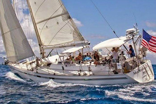 Moonshadow - Deerfoot 62 - Capt John Rogers - Route: Puerta Vallarta, Mex to The Marquesas, 2,800 nms - April 2016