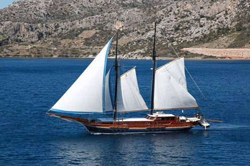 Barcelona Explorer - Fethiye 100' Schooner - Capt Aaron Benbow - Route: Maramis, Turkey to Marsh Harbor, Abacos, Bahamas - 5,400 nms - April 2014