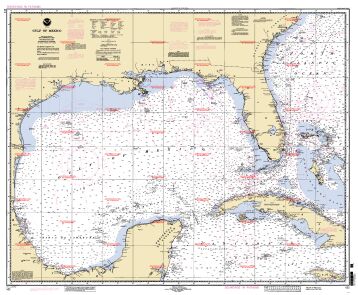 Chart of Gulf of Mexico