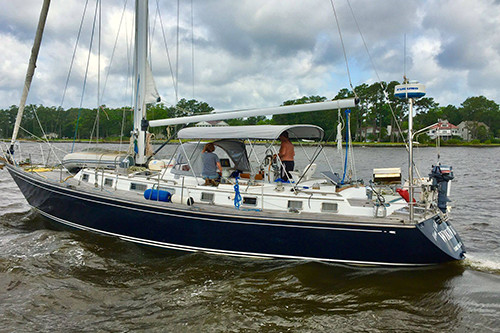 Passage weather routing: SY Wiki Wiki - Bristol 51 - 425 nms - Route: Oriental, NC to St Augustine, FL and return - Capts Marc & Sonja Hoffmann - June 2018