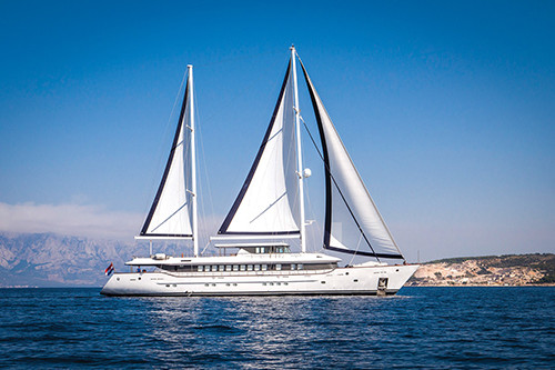 Weather-routed yacht delivery — SY Aiaxaia - 150 ft LOA - 4,900 nms - Route: Split, Croatia to Gibraltar, Spain to Antigua, West Indies - Capt Jure Strizic - October 2019