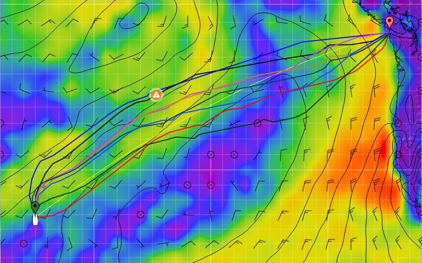 PredictWind routing output