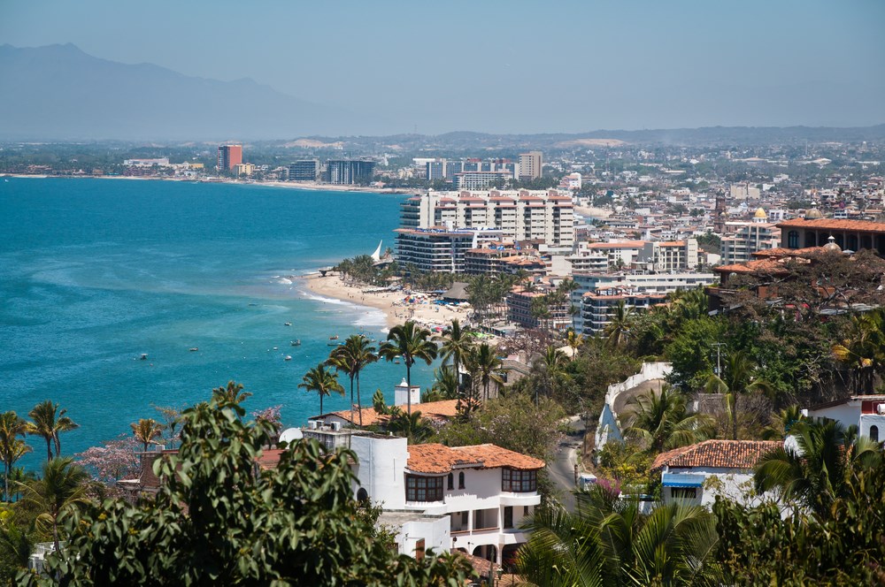 Puerto Vallarta, Mexico, coastal skyline