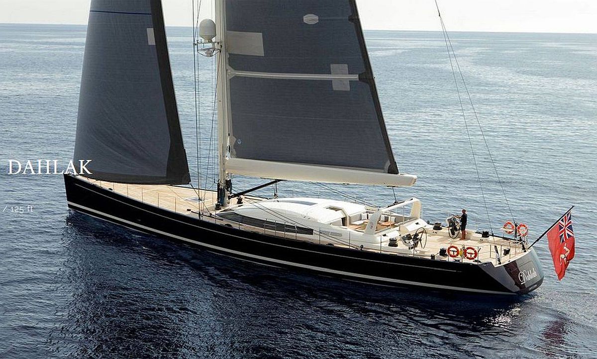Sailing yacht, 125 foot sloop
